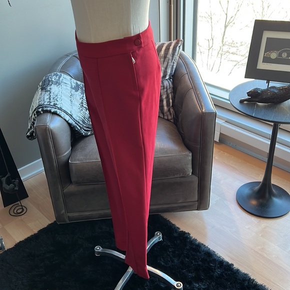 New Max Mara Studio Skinny Fit Pintuck Newport Pants Side Zip Closure Size 8 - Picture 4 of 8